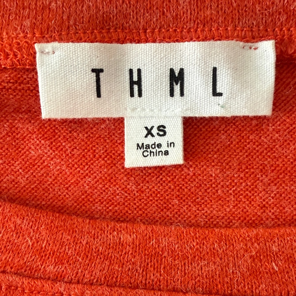 THML Red Ruffle Sweater - Picture 3 of 3